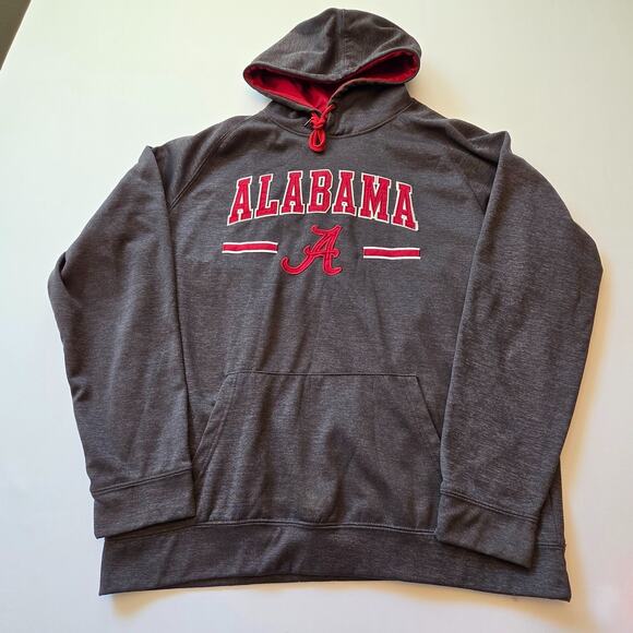 Alabama Crimson Tide Hoodie Size XL Colosseum Athletics Sweatshirt Gray Mens - Picture 1 of 11